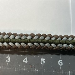 Sanctified Covenant 550 Paracord Bracelet Green , Brown, Gray. 9 Inches.