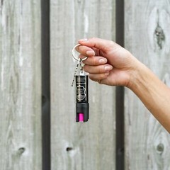 POLICE MAGNUM Mini Pepper Spray .50oz Hot Pink Keyring 3 Pack Women Self Defense
