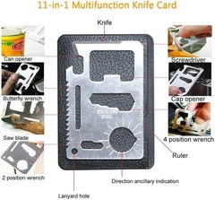 XUANLAN Emergency Survival Kit 13 in 1, Outdoor Survival Gear Tool with Survival
