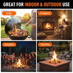 Natural Fire Starter Sticks: Quick Start Starters for Grills 15 Sticks