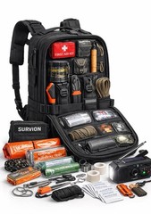 Camping, Outdoor, Survival & Emergency Backpack 100+ Piece – Complete Set