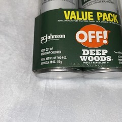OFF! Deep Woods Insect Repellent V, 9 oz, 2 ct Value Pack