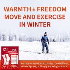 IFORY Toe Warmers – Long Lasting, Odorless, Air Activated Self-Adhesive Red