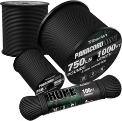 Paracord Rope 750 lb – 1000ft / 500ft / 200ft / 100ft 5/32″ Parachute Cord 4M…