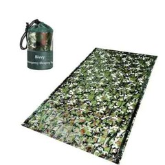 Bivvy Camouflage Emergency Sleeping Bag Thermal Survival Camping Hiking Outdoor