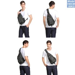 NICGID Sling Bag Chest Shoulder Backpack Crossbody Medium, Army Green-2664