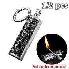 Emergency Fire Starter Keychain for Camping Backpacking and Hiking Adventures