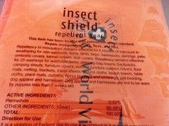 Insect Shield Eco Protection Built-in Permethrin Bug Repellent Blanket 68×56 NEW