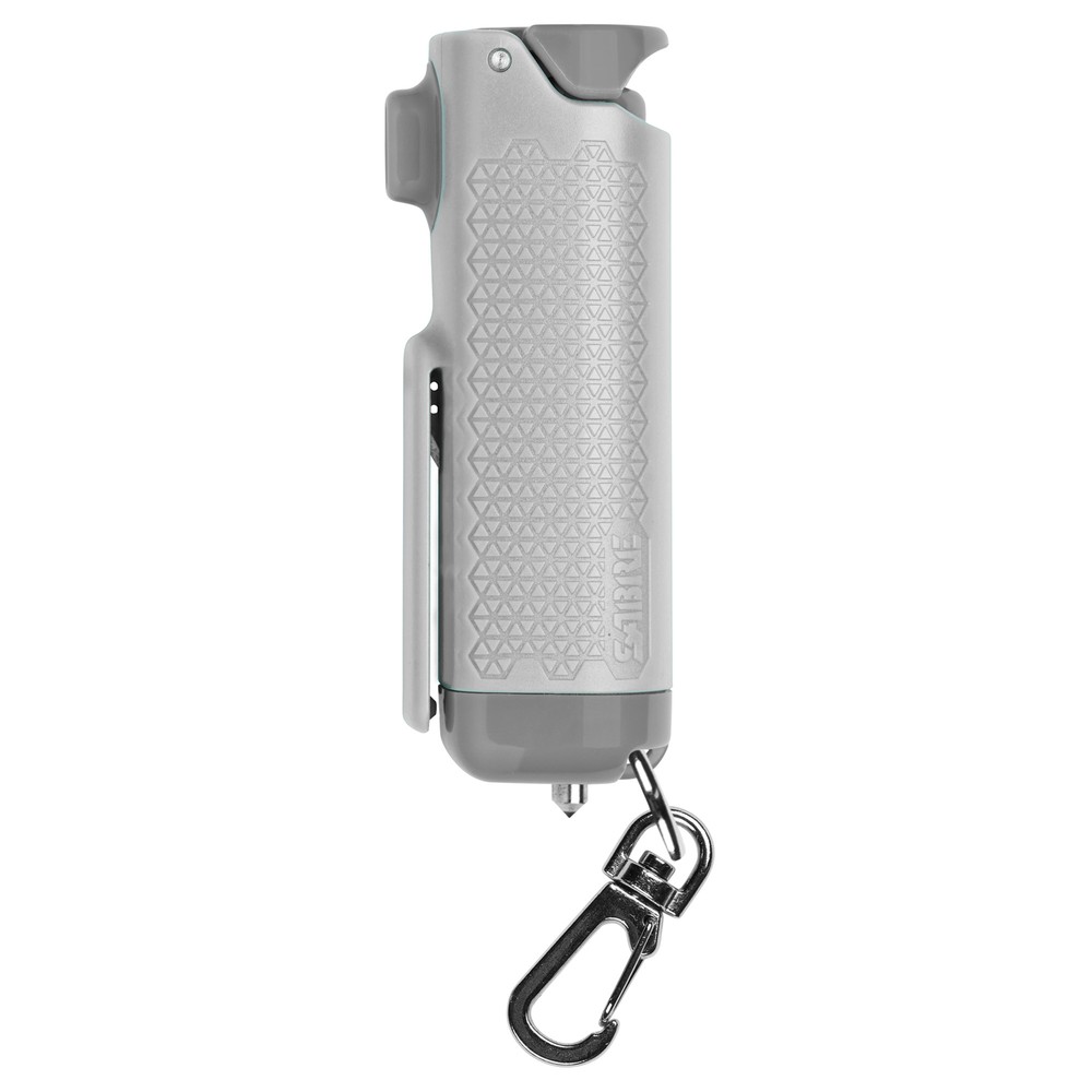 Sabre Safe Escape 3-In-1 Automotive Tool Pepper Gel Hard Case .54oz Light Gray