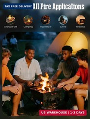 E500 Fire Starter – Natural Fire Starters for Fireplace, Campfires, Chimney, BBQ