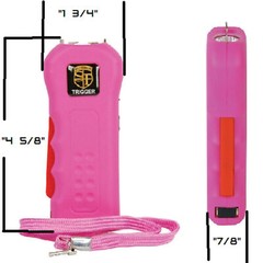 Safety Technology TRIGGER Stun Gun Rechargeable 75 Mil Volts LED Flashlight+Case