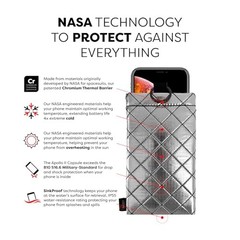 Apollo II Thermal Phone Case with NASA-Derived MEDIUM Apollo II Silver