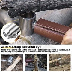Auger Wrench Outdoor Hand Drill Survival Gear Tool Jungle Camping Bushcraft Kits