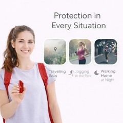 BURN PEPPER SPRAY KEYCHAIN 0.5OZ SELF DEFESNE SECURITY CASE MOLDED – RED 2 PACK