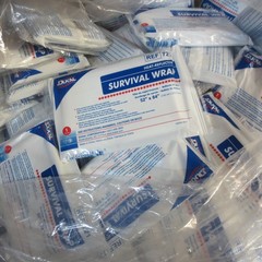 Dukal 721 Emergency Survival Blanket Mylar Wrap – 25 PACKAGES