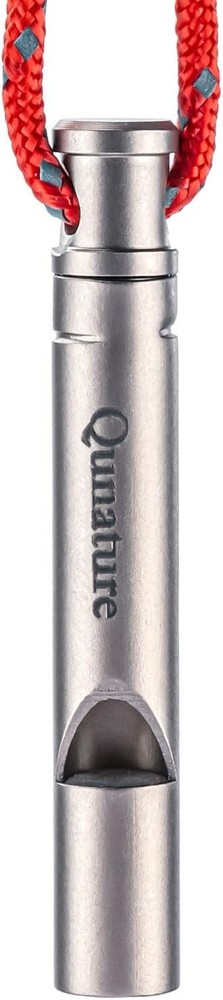 Qunature Emergency Whistle Titanium Signal Whistle Loud 120 dB Safety Survival