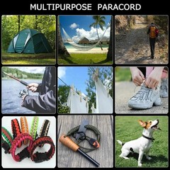 550 Paracord Rope 7 Strand 4mm Parachute Cord Outdoor Camping Survival Lanyard