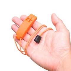 Eco-Fused 2X Survival Whistle and Signal Mirror – Outdoor Orange