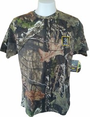 Mossy Oak Camo Shirt Men’s Large 42/44 Camouflage Short Sleeve Scent control