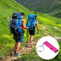 2Pcs Emergency Survival Whistle Double Tubes Whistles Super Loud Rose