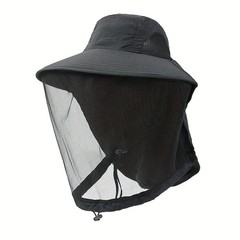 Mosquito Bug Fly Bee Insect Head Face Net Hat Sun Protection Fishing Hiking Cap