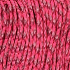 550 Paracord Pink Blend Made in the USA Nylon/Nylon (100 ft)