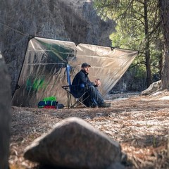 Woodland Camo Survival Tarp – Reflective Thermal
