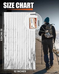 5-Pack Emergency Thermal Blankets, Heavy Duty Mylar Space Blanket with Ultimate