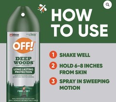 OFF! Deep Woods Insect Repellent Spray 2-Pack (2x 8oz) 8 Hour Protection