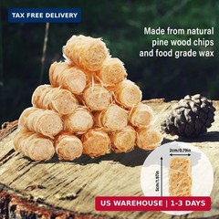 HGD Natural Fire Starters – Waterproof & Odorless Charcoal Starters for Fireplac
