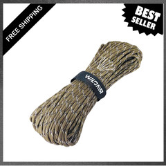 550lb Paracord Parachute Cord Lanyard Ropes Heavy Duty 7 Strands 100FT Desert