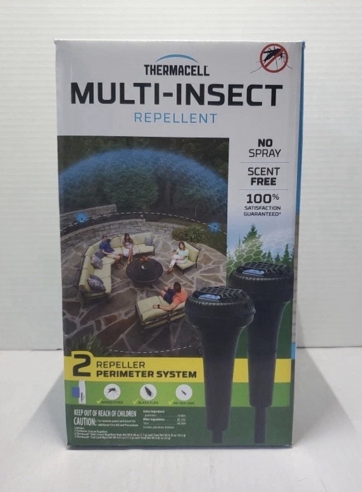 New In Box Thermacell Multi-Insect Perimeter Repeller System (2 In 1 Pack)
