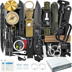 Survival Kit 37 in 1 Survival Gear, Survival Gear Tool Emergency Gift