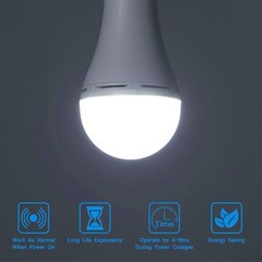 E27 Emergency Bulbs Rechargeable LED Light with Battery Backup LED Bulb 9W
