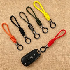 Outdoor Paracord Keychain with Trigger Snap Hook Hand-Woven Survival Camping
