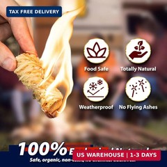 Fire Starters Natural Pine Fire Starters for Campfires Fireplace Grill Wood Pell
