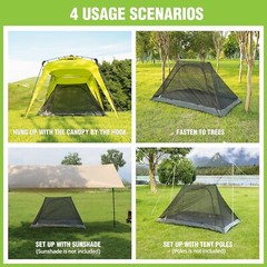 Breathable Mesh Screen Tent for Outdoor Sleeping – Lightweight & Spacious Design