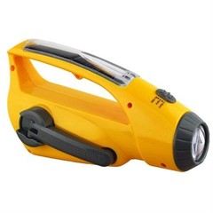 Hurricane Emergency Solar / Hand Crank RADIO & FLASHLIGHT Cell Phone Charger