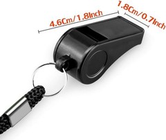 2 Plastic Whistles with Lanyards – Ideal for Coaches & Training Events
