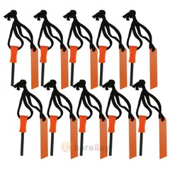 100 Fire Starter Flint Steel Striker Survival Kit Ferro Rod Outdoor Camping Tool
