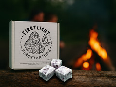 FirstLight Firestarters – Natural, Handmade Campfire Starters (18-Pack)