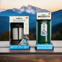 Thermacell Mosquito 15ft Repellent Patio Shield Lantern + MR-PSB Green w/ Refill