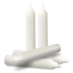 Hyoola Emergency Candles, White Short Tapers, Unscented Emergency Candle for Hom