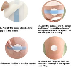 Transparent Sensor Covers for Libre 2/3/Plus, 55 Pack – Long Lasting & Durable