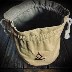 Canvas Possible Fire Pouch | Drawstring Fire Utility Bag | Natural Bushcraft UK