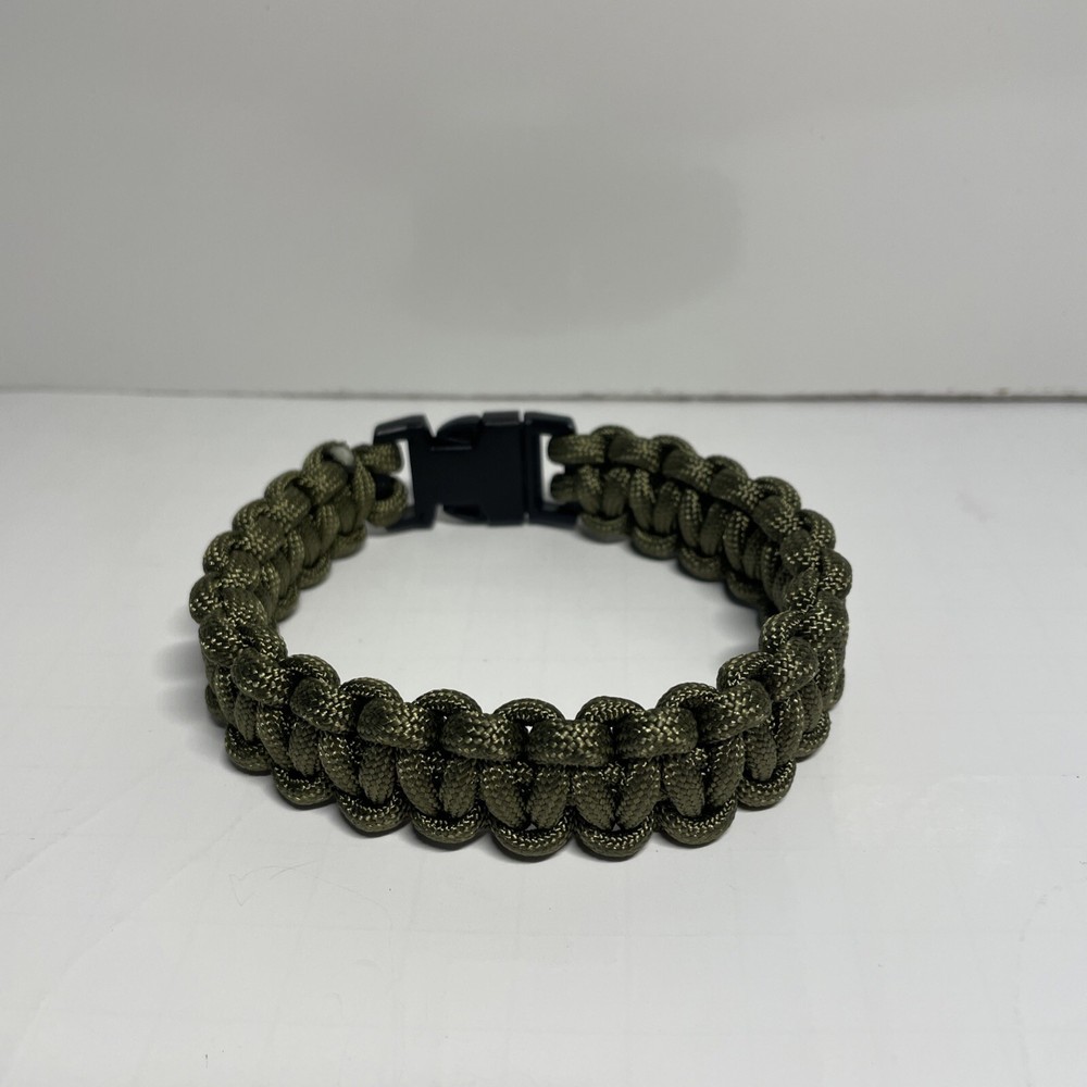 First Responder & Military Paracord Bracelet Olive Green Color New