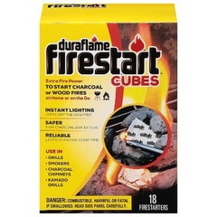 Duraflame Firestart Cubes 18ct – Easy Light, Fireplace & Campfire Safe