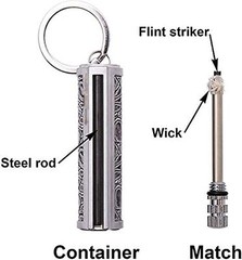 Waterproof Match Permanent Lighter Striker Fire Starter Emergency Survival