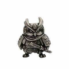Owl Samurai Brass Knife Beads EDC Paracord Lanyard Pendants Charms