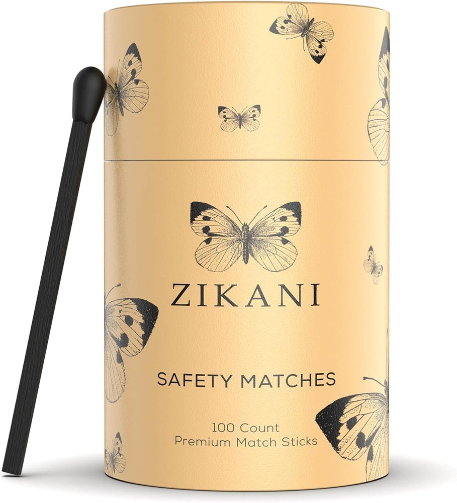 ZIKANI Multicolor 4 Inch Bulk Matches Refill for Cloche Jar Box 100 pcs